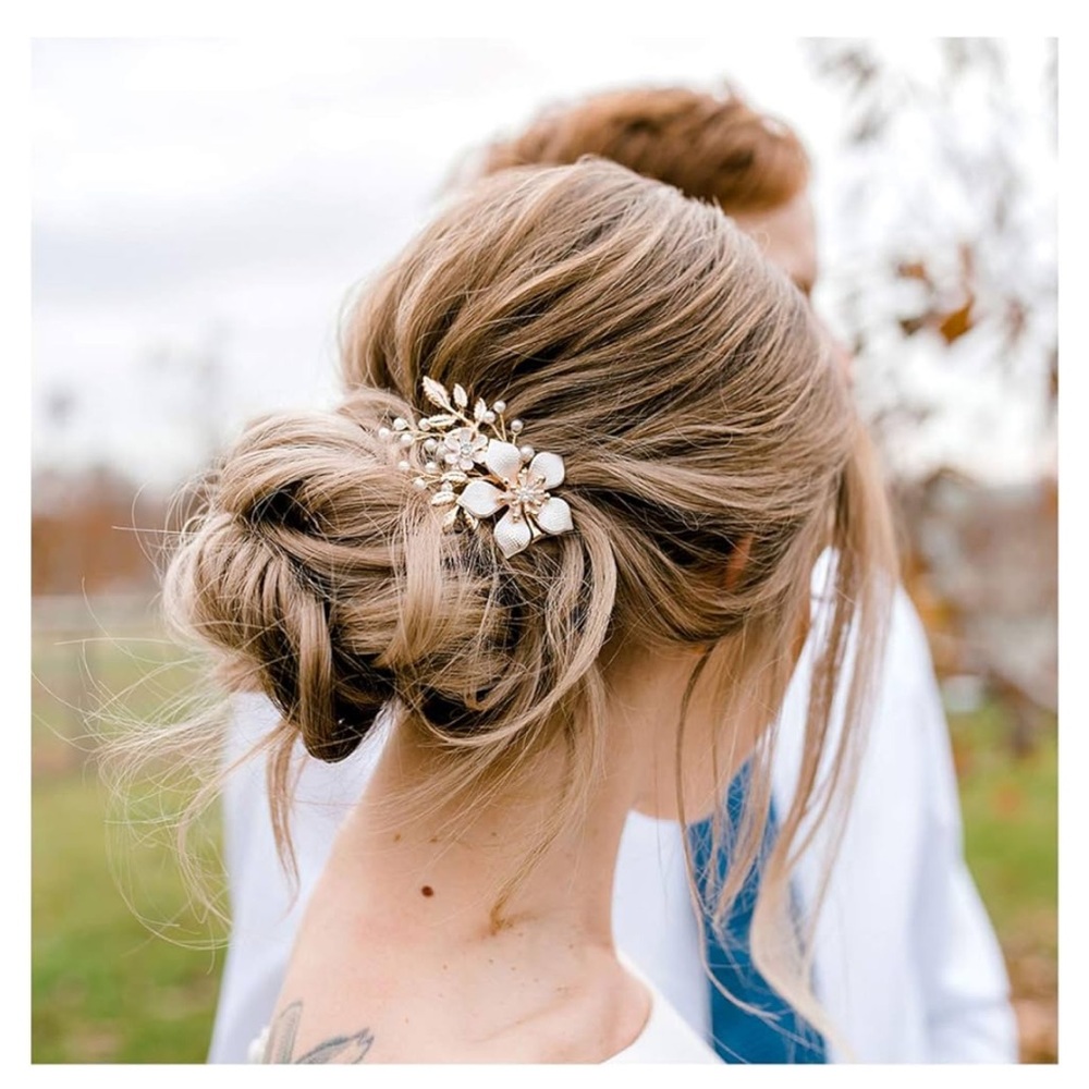 Gold Bridal Hair Clip